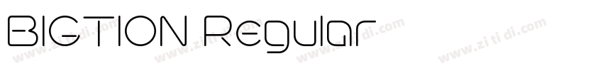 BIGTION Regular字体转换